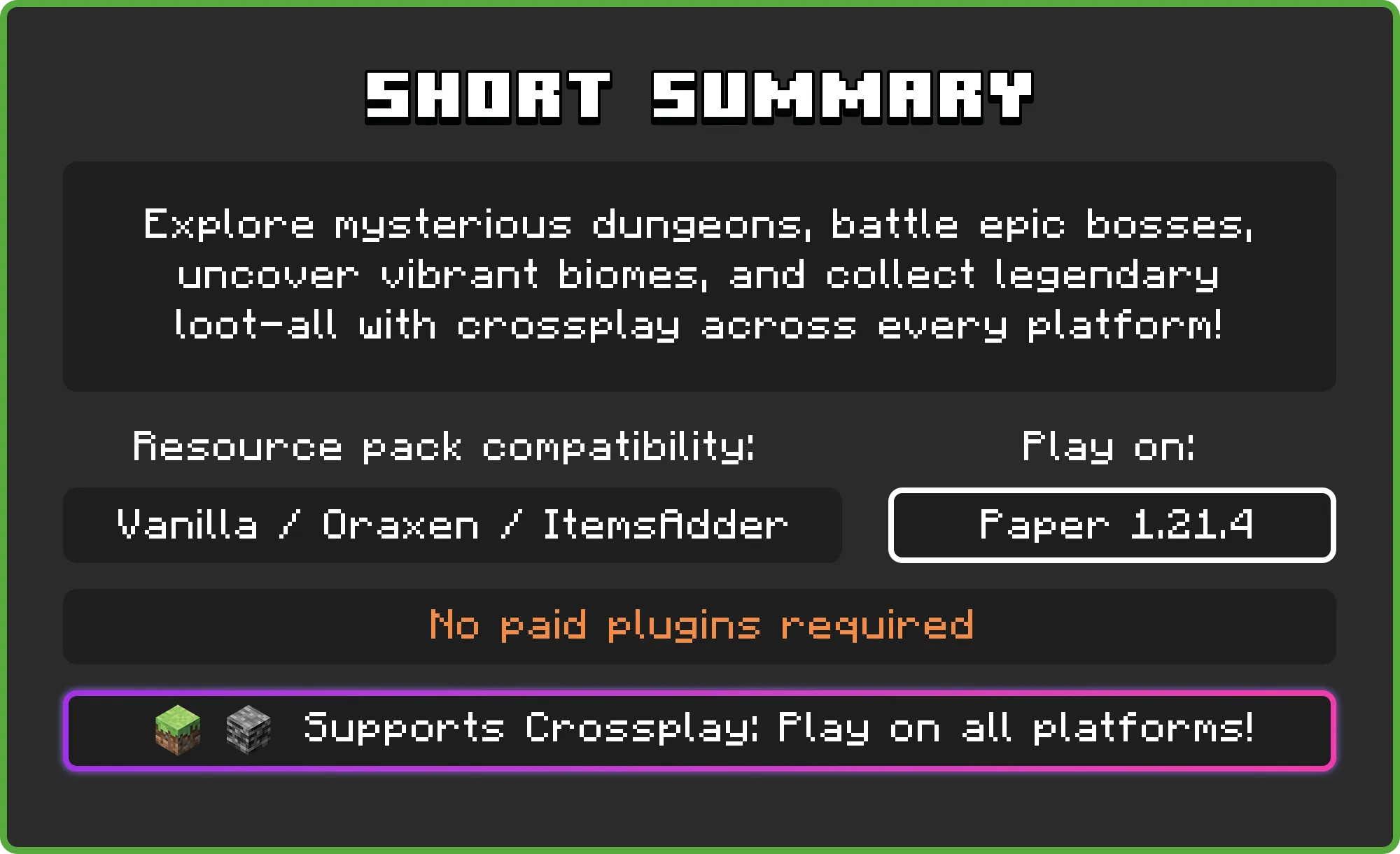 Resource 'Unlimited Adventures | Survival Setup'