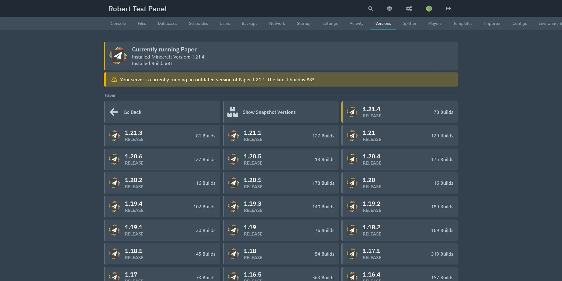 Resource 'Minecraft Version Changer'