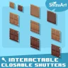 Closable Shutters [Interactable-Dyeable] 1.21.2 - Nexo 1.10 dev
