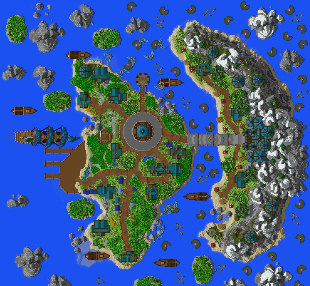 Magic Village Map | Blue Theme⛅ - Image 2